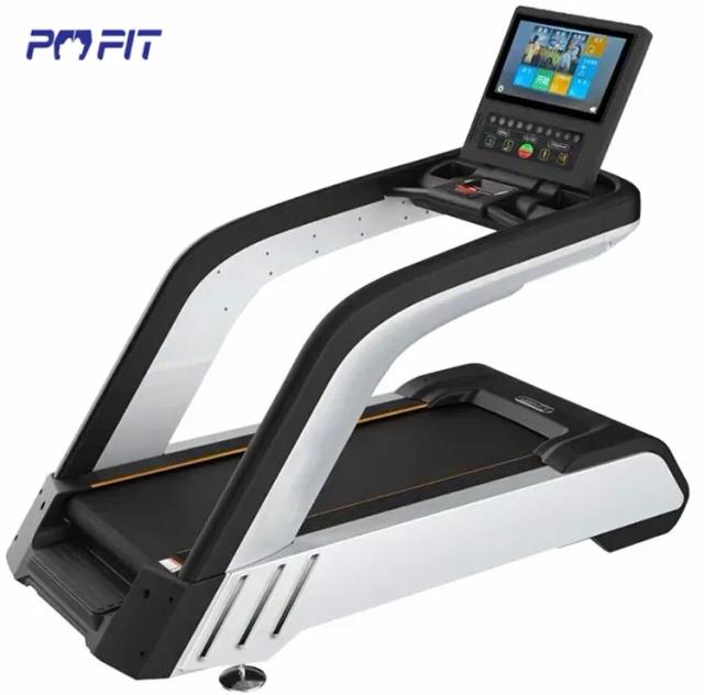 Esteira Comercial Gym Fitness com Tela de TV e Motor AC de 3HP para Treinos de Musculação e Caminhada