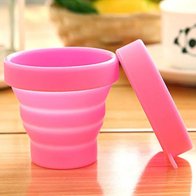 Copo Retrátil de Silicone Dobrável para Viagens e Atividades ao Ar Livre, Alta Temperatura, Portátil, 1 Unidade