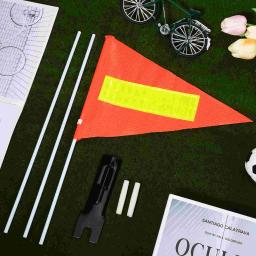PVC Reflective Bicycle Flag para Criança, Bandeiras de Segurança, Trailer de Bicicleta, Hastes Pole, Bicicletas, O Sinal, ao ar livre - Image 3