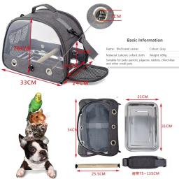 Bolsa para pássaros portátil e dobrável, multifuncional, transporte, transportadora de viagem, gaiola ao ar livre, saíndo, pet pequeno - Image 2