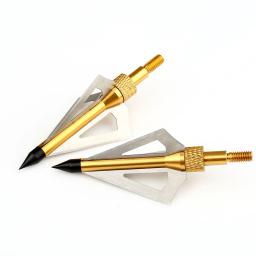Ponteira de flecha para caça, 3 unidades, grãos 100, 3 lâminas fixas, cabeça de flecha, pontas para arco composto, caça, 125 - Image 2