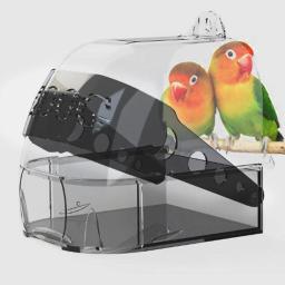 Tigela de água suspensa para periquitos, banho de pássaro, acessórios para gaiola, banheira, periquitos, Finch Budgie, pequenos pássaros, canário - Image 4