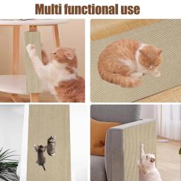 Esteira de arranhão auto-adesiva para móveis para gatos, cobertor de escalada trimmable, sofá de parede, anti-Cat Scratch Pad, DIY Protect Furniture - Image 2