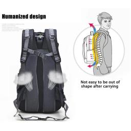 Mochila impermeável ao ar livre para escalada, mochila, ciclismo, caminhadas, trekking, camping, 50L - Image 2
