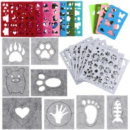 Fenrry 2-9 pçs lãs feltro molde conjunto agulha felting ferramentas diy artesanato estêncil applique artesanato moldar materiais de tecido acessórios - Image 1