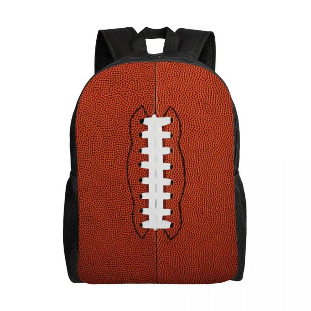 Mochilas de Rugby Padrão para Homens e Mulheres: Mochila Escolar e Universitária para Laptop de 15 Polegadas