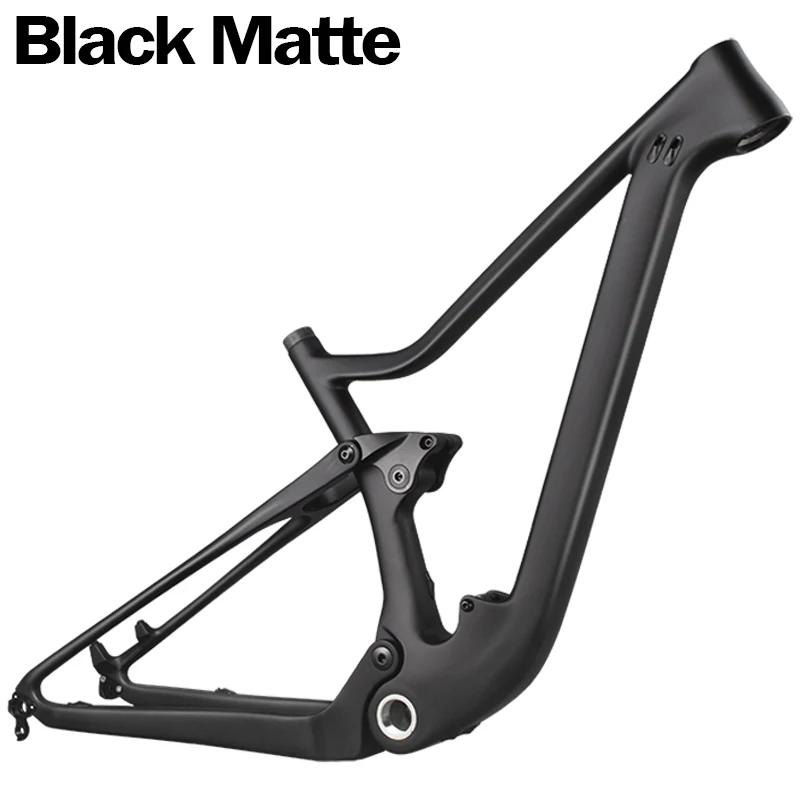 Quadro de suspensão total de carbono xc, 29 polegadas, choque traseiro, 165mm, suspensão total, mtb, quadro de carbono através do eixo 148mm, quadro de mountain bike 29 - Image 1