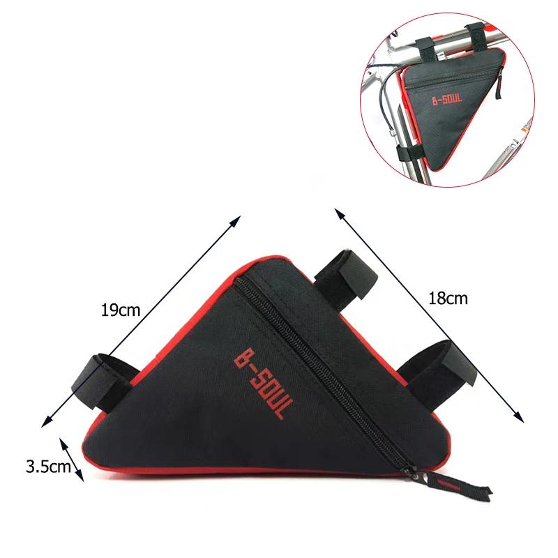 Bolsa para bicicletas com triângulo à prova d'água Bolsa com estrutura de tubo frontal Bolsa para mountain bike com estrutura para selins Acessórios para mountain bike - Image 1