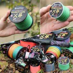 Sougayilang-linha de pesca trançada, tudo para água salgada, pesca marítima, Multifilament PE, 4X, 100 m, 300m, 5 cores, 66LB - Image 5