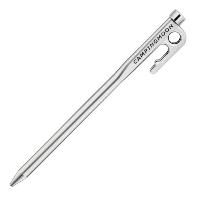 Estaca de Barraca Resistente em Aço Inoxidável com Gancho - Substituição de Pegs de Alta Qualidade, Comprimento de 20-40cm