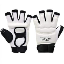 Luvas De Boxe De Couro PU, Meio Dedo, Karatê, Muay Thai, Treinamento, Treino, Protetor De Pé, Saco De Soco - Image 2