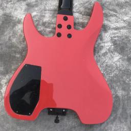 Guitarra elétrica Headless, 6 cordas, portátil, metal, com formato retangular, para a música, para ser personalizado, qualquer estilo - Image 2