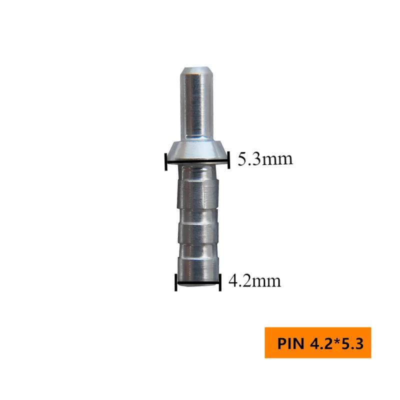 Pino de alumínio para arco e flecha eixo seta, Nock composto arco recurvo, identificação, 4.2mm, 5.2mm, 6.2mm, 50pcs - Image 1