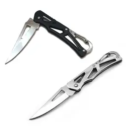 Faca de aço inoxidável portátil Camping Outdoor Survival Suprimentos Ferramentas Self Defense Foldable Pocket Knife Mini Knife - Image 1