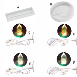 Molde de resina base para suporte de lâmpada molde de silicone faça você mesmo artesanato decoração ferramentas de fundição - Image 5