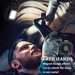 Luz do chaveiro luz forte lanterna recarregável ao ar livre multi-função portátil mini luz de trabalho pequeno portátil led - Image 5