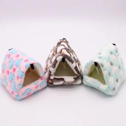 Mini gaiola colorida e confortável para pequenos animais, Casa de hamster, Cama pequena para dormir, Ninho de cobaia, Ninho quente para coelho e esquilo - Image 5