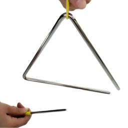 Triângulo musical mão percussão instrumento com atacante, crianças música iluminação para crianças, 2022 - Image 4