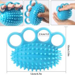 Mão Grip Força Bola Exercício, Finger Wrist Bola Flexibilidade, Músculos e Mão Strengthener Exercício, 4 Fingers, 1Pc - Image 2