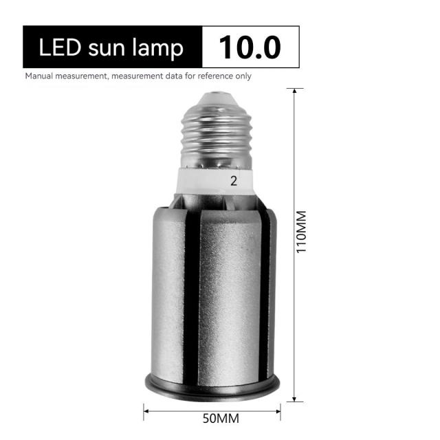 Lâmpada LED UVA UVB para Répteis e Anfíbios - Espectro Completo, Ideal para Tartarugas e Lagartos, Eficiente em 110V e 220V