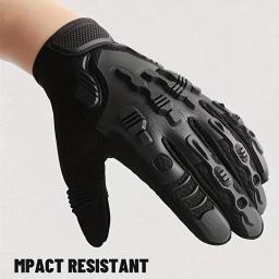 Luvas táticas de dedos completos para homens, respirável, antiderrapante, esportes, ciclismo, caminhada, pesca, equipamento ao ar livre, caça, 1 par - Image 3