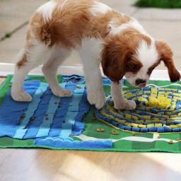 Futebol temático Snuffle Mats para cães, Pet Feeding Mat, Brinquedos interativos Dog Puzzle, Atividade de treinamento de cheiro - Image 4