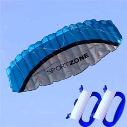 Dual Line Stunt Power Kite, Soft Parafoil Kite, Surf Flying, Outdoor Fun Sports, Pipas de praia, Fábrica Kites, 2.5m, Frete Grátis - Image 4