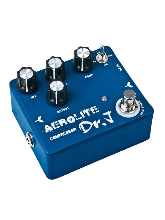 Compressor Pedal D55 AEROLITE para Guitarra e Baixo com True Bypass e Controle de Sustentação