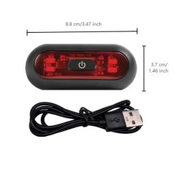 Impermeável LED Tail Light para capacete de bicicleta, sinal de segurança, lâmpada traseira, lanterna traseira, luz de advertência da motocicleta - Image 2