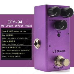 Pedal de guitarra elétrica overdrive vintage/eua sonho/coro clássico/fase vintage/tremolo/atraso analógico/atraso digital/unidade final - Image 5