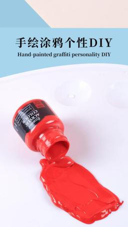 Conjunto de tintas acrílicas para principiantes e artistas, pinturas artesanais, lona, rocha cerâmica, presentes para crianças, 6 cores, 25ml, 0,84 oz - Image 4