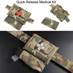 Conjunto de cinto modular tático com IFAK Medical Pouch, Dump Pouch, 5,56, 9mm Pouch, Battle Belt, Utility ajustável Dever Belt - Image 4