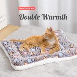 Cobertor macio macio para animais de estimação, Almofada quente e confortável para cães e gatos, Pet Supplies, Inverno - Image 2
