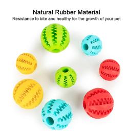 Bolas de borracha interativas para animais de estimação, Cães pequenos e grandes, Brinquedo Cachorro e Gato, Brinquedos Mastigáveis, Limpeza Dental, Bola Indestrutível, 5cm - Image 5