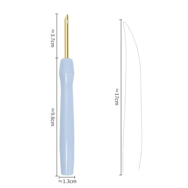 Agulha de plástico do perfurador do bordado, Caneta De Costura Do Bordado, Fio De Tapete, Artesanato Do Ponto Cruz, Ferramentas De Tecelagem DIY, Acessórios De Costura - Image 1