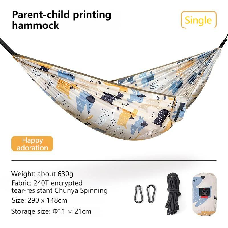 Naturehike-cama anti-rollover net, rede móvel, balanço duplo, acampamento ao ar livre, piquenique, pai e filho, verão - Image 1