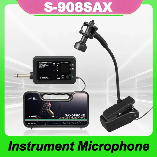 Microfone Sem Fio para Saxofone: Gravação de Alta Qualidade com Efeito Sonoro Poderoso