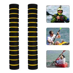 Luvas de borracha antiderrapantes para caiaque remo, tampa de borracha para canoa lidar com protetores, 2 peças - Image 1