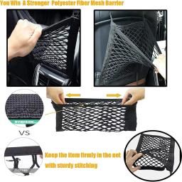 Pet Car Barreira com Malha de Segurança Automática, Dog Car Barrier, Saco De Armazenamento, Guarda Traseira, Protector Net - Image 3
