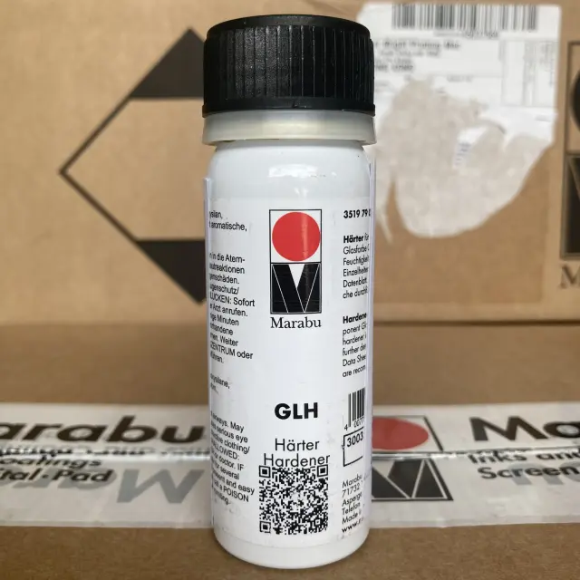 Tintas de Metal e Vidro Marabu: Serigrafia Premium em Branco (GL070) e Preto (GL073)
