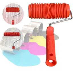 Rolo De Pintura De Grão De Madeira De Impressão De Pigmento, Ferramenta De Escova De Parede, Pintura De Padrão De Imitação, DIY Decoração De Casa - Image 4