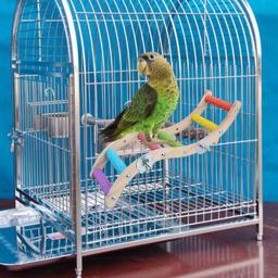 Escada De Gaiola De Pássaro De Madeira Sólida, Birds Poleiro Stand para Periquitos, Calopsitas, Pequeno Papagaio Médio Conures, Finch Bird Climbing Toys - Image 3