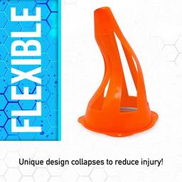 Cones Plásticos para Brocas e Prática, Mini Cones Esportivos, Treinamento e Jogos, 9 in - Image 5