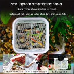 Aquário Praça Rede de pesca com ventosa Cabo longo extensível, Equipamento de pesca para pegar peixes, tanque de camarão, suprimentos limpos - Image 3