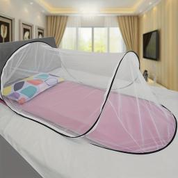 Mosquiteiro para todas as temporadas para um, fácil de dobrar, entrada com zíper, ajuste universal, sem instalação, poliéster durável, para todas as temporadas - Image 2