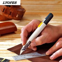 Cortador de papel da faca da arte do trabalho do metal da precisão profissional japonês da faca de serviço automático da segurança apropriado para o estudo do escritório - Image 2