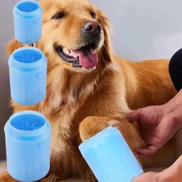 Dog Paw Washer Cup, Dog Paw Cleaner, Atuador leve da pata do gato do cão, Escova macia portátil, Lavadora do pé do animal de estimação - Image 1