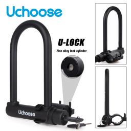 Ciclismo U Bloqueio com Suporte, Anti-Roubo, Núcleo Liga de Zinco, Bloqueio da bicicleta, Bicicleta de estrada, Motocicleta, Ciclismo, Bicicleta - Image 1