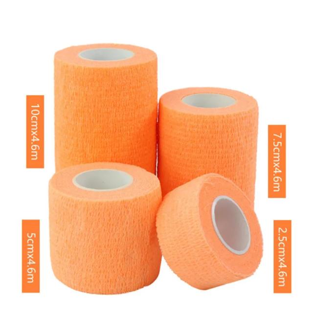 Kit de Bandagem Auto-Adesiva Impermeável para Terapia Médica e Envoltório de Articulações dos Dedos - Fita Muscular Elástica 2.5-10cm