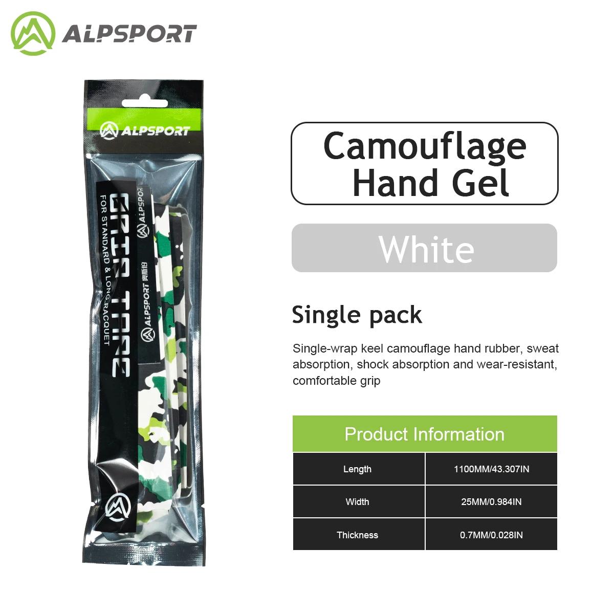 ALPSPORT ALP MC2.5 10 Unidades Adesivo Antiderrapante Camuflado Para Raquetes Esporte Tênis/Badminton Absorvente de Suor Com Almofada - Image 1